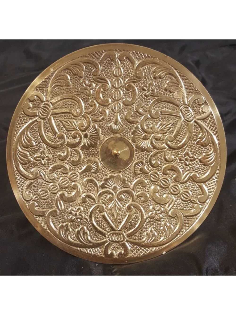 Vtg Brilliant Brass Pedestal 6.5